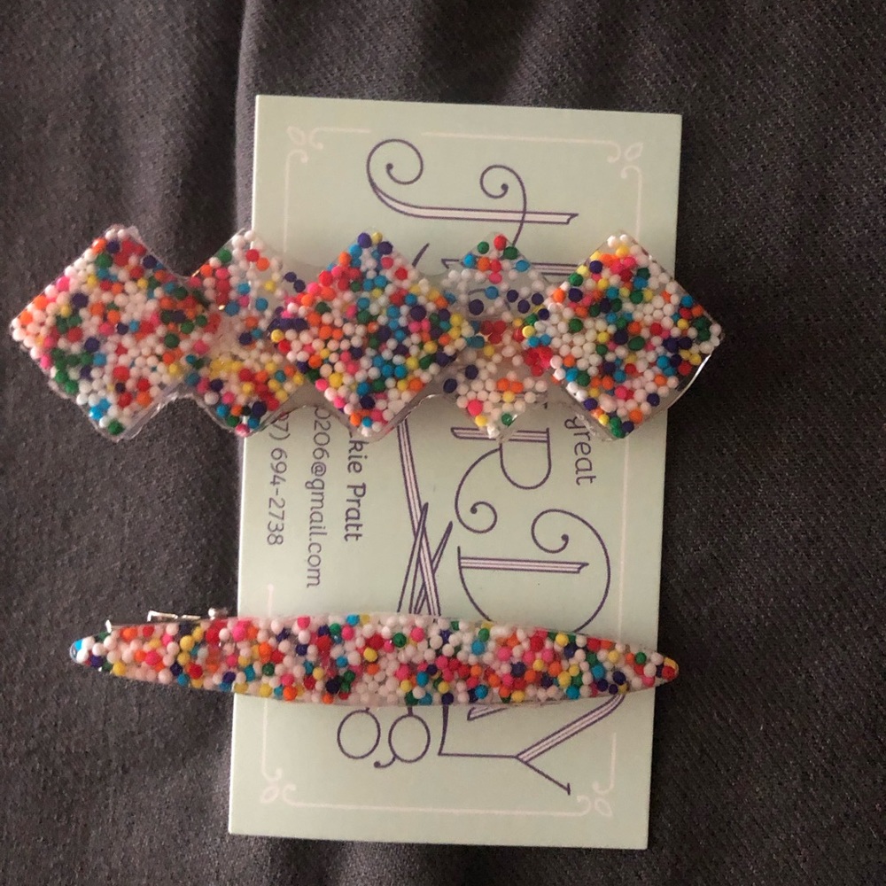 Sprinkles Hair Barrette 
Set of 2